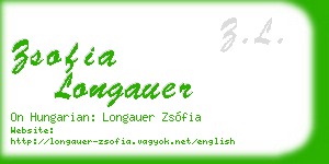 zsofia longauer business card